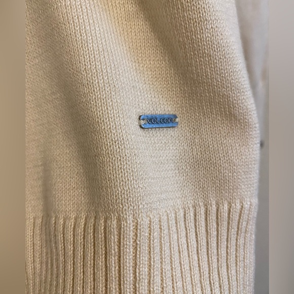 Volcom Bad Toda Stone Cream Motorcycle Print Sweater Size Small Medium - Picture 3 of 14